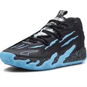 PUMA Black and Blue Basketball Athletic Sneakers
